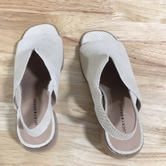 Lucky Brand Open Toe Heels - Picture 5 of 6